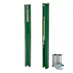 Postes tenis aluminio competición con anclajes TP000001