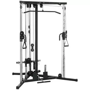 Máquina de Multiestación Musculación Entrenamiento Carga 120 kg 170x139x200 cm Negro