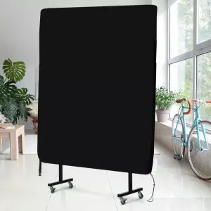 Funda para Mesa de Ping-Pong con Cremallera Anti-UV e Impermeable para Interior y Exterior 275x153x5 cm Negro