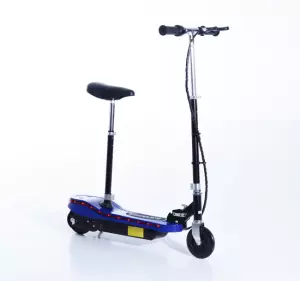 Patinete Eléctrico Plegable con Luz LED - Color Azul - 81.5x37x96cm preguntar stock