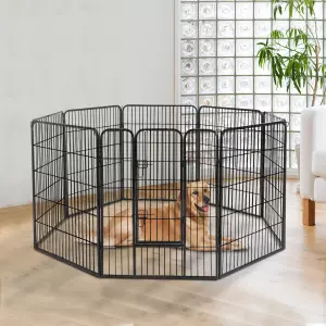 Cercado para Perros y Gatos con Puerta 8 Vallas de 80 x 100 cm PREGUNTAR STOCK