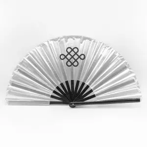 Abanico Tai Chi QS. Plata