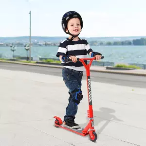 Scooter Freestyle Scooter Patinete de Acrobacia Giratorio 360° Rojo