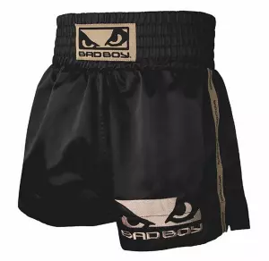 Bad Boy Muay Thai Shorts Negro-Oro
