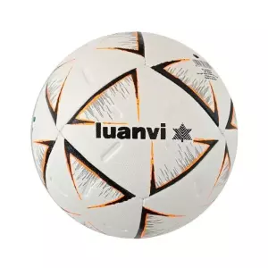 Balón Fútbol Sala Luanvi Oficial FFCV Blanco/Negro /Naranja T-58