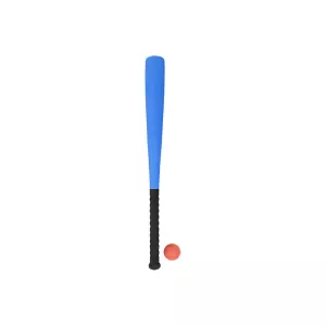 BATE BEISBOL FOAM CON PELOTA - AZUL,