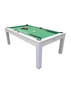 Billar 3 en 1 blanco/NEGRO,PING PONG,MESA COMEDOR/AMERICANO MESA MULTIJUEGO 3 EN 1