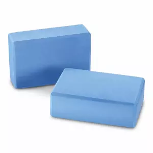 Block yoga 7,5 cm,foam 200gr AZUL. 23x15cm (unidad)