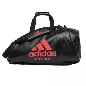 BOLSA ADIDAS "CONV.2 EN 1 BOXEO" P.U. NEGRO-DORADO/NEGRO-ROJO/NEGRO-BLANCO TALLA M/L