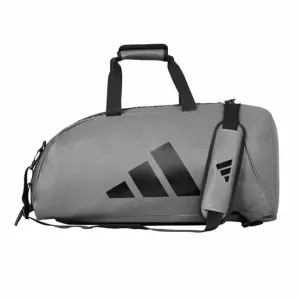 BOLSA ADIDAS "CONV.2 EN 1" P.U. GRIS/NEGRO