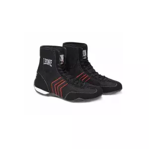 Botas de boxeo Leone CL188 Botas de Boxeo Profesional Leone 1947 Color Negro