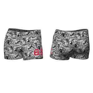 BOXER FULL PRINTED BLACK CARPA TRAJE DE BAÑO