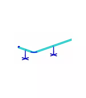 Canal para retorno de pesos metálico