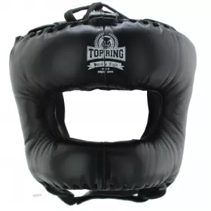 CASCO BARRA FRONTAL NEGRO BOXEO
