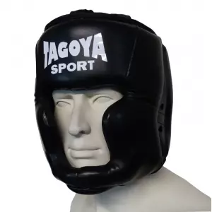 Casco negro polipiel