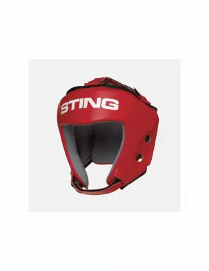 CASCO STING HOMOLOGADO IBA ROJO BOXEO