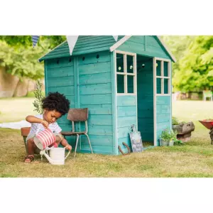 Casita de juego de madera FSC Garden HUT Medidas: 136 x 136 x 138 cm