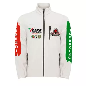 CHAQUETA SOFTSHELL FEDERACIÓN KICKBOXING EUSKADI