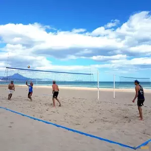 CINTA DELIMITACIÓN DEPORTES DE PLAYA VOLEY PLAYA, TENIS PLAYA
