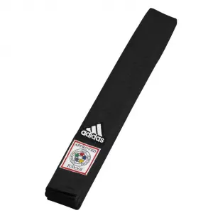 CINTURÓN ADIDAS ELITE "IJF" 45 MM (LOGO BLANCO) ADIB242J JUDO