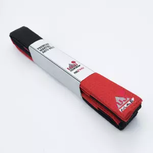Cinturón Artes Marciales ProWear Styles. SR. Negro-Rojo. 300cm