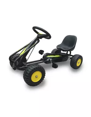 Coche a pedales Go Kart para niños- Negro