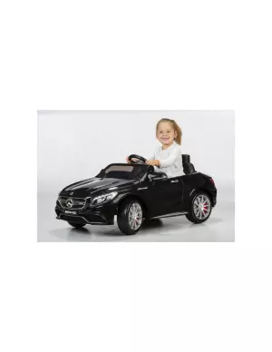 Coche eléctrico- Mercedes S63 negro con radio control