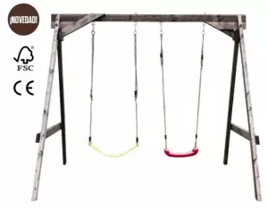 Columpio de madera Palmako Clara 235x235x209cm