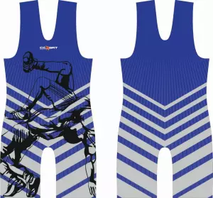 Combat Sport Stripes Morado-Azul/ROJO MALLA LUCHA