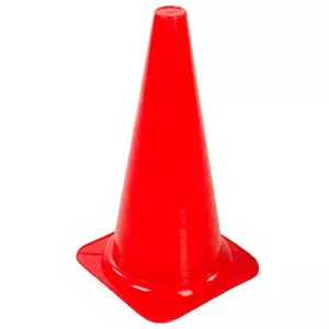 Cono Semirrígido 30 cm amarillo/rojo