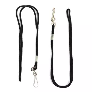 Cordón Silbato Zastor NECK Negro/ROJO con Mosquetón - 2 unidades