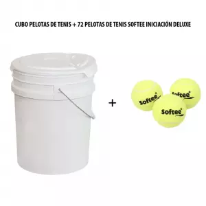 CUBO PELOTAS DE TENIS + 72 PELOTAS DE TENIS SOFTEE INICIACIÓN DELUXE#