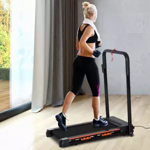 Cinta de Andar Eléctrica Plegable 1-6 km/h con Pantalla LCD 101x54x105 cm Negro