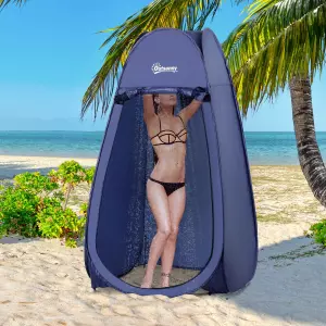 Tienda de Campaña Multifunción Impermeable Plegable Ligera Ideal para Camping Estructura Flexible y Estable con Sisteme POP-UP 100x100x185cm