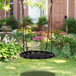 Columpio para Niños Columpio Nido Infantil Columpio de Árbol Forma Redonda Carga 100kg Asiento Cómodo Tela de Oxford