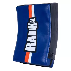 Escudo Golpeo Curvo Radikal. Azul Navy/Naranja