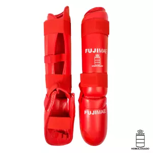 Espinilleras Advantage con Empeine Desmontables. RFEK. Rojo. L