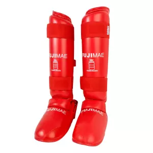 Espinilleras Advantage con Empeine Desmontables. RFEK. Rojo. S