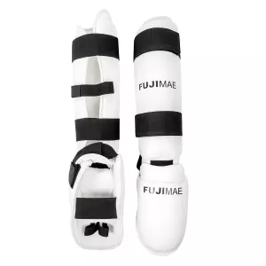 Espinilleras Advantage con Empeine Desmontables. Blanco. S