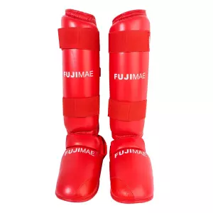 Espinilleras Advantage con Empeine Desmontables. Rojo. XL