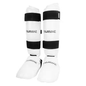 Espinilleras Advantage con Empeine Desmontables. Blanco. XL