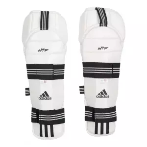 ESPINILLERAS CON RODILLERA TKD ADIDAS BLANCA ADITSK01 TAEKWONDO