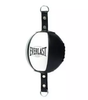 Everlast 1910 Double End Bag Negro-Blanco punching doble enganche