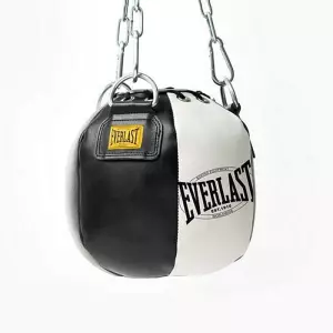 EVERLAST SACO 1910 HEADHUNTER BAG FILLED 11 LB BLACK/WHITE BOLA BOXEO