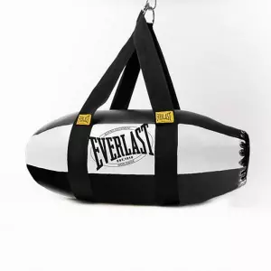 EVERLAST SACO 1910 TORPEDO BAG FILLED 70 LB BLACK/WHITE SACO BOXEO