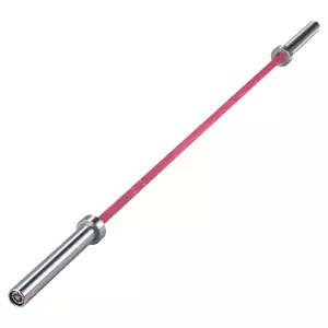BARRA OLÍMPICA ROSA 2M * 50MM 4 RODAMIENTOS 340KG agarre 25mm