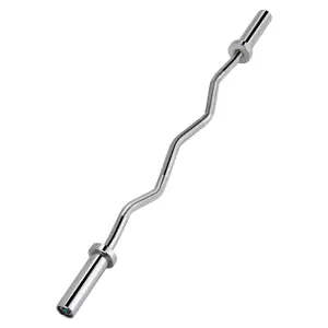 BARRA SUPER CURL ACERO 1.2M * 50MM 400LBS / 181KG MAX BARRA Z OLIMPICA