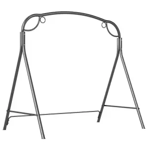 Soporte para Columpio de Metal Estructura Resistente con Patas en A para Exterior 172x126x170 cm Acabado en Bronce