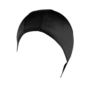 Gorro natacion elastan en bolsa. azul marino - Negro