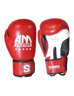 GUANTES de Boxeo Competición Amateur AZUL/ROJO 10/12 ONZAS